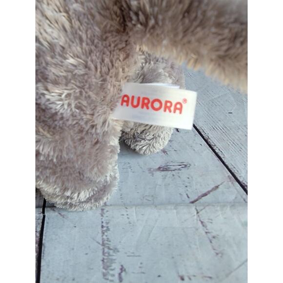Gray Elephant Plush Aurora 10" Stuffed Animal Plush Realistic Toy - Picture 7 of 8